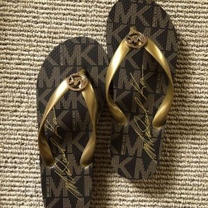Michael Kors Flip Flops, Brand New (old, never worn)